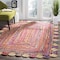 Safavieh Cape Cod Hand Woven Round Area Rug, Red and Multi Color - 4 x 4 ft. CAP201A-4R - alternate 8